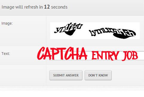 Genuine Online Captcha Entry Work Without Investment